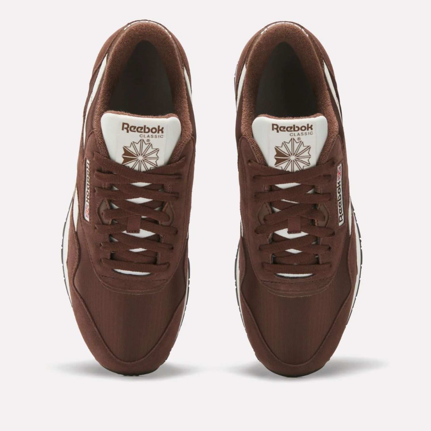 REEBOK MENS CLASSIC NYLON SHOE - CAMPUS BROWN / CAMPUS BROWN / CHALK