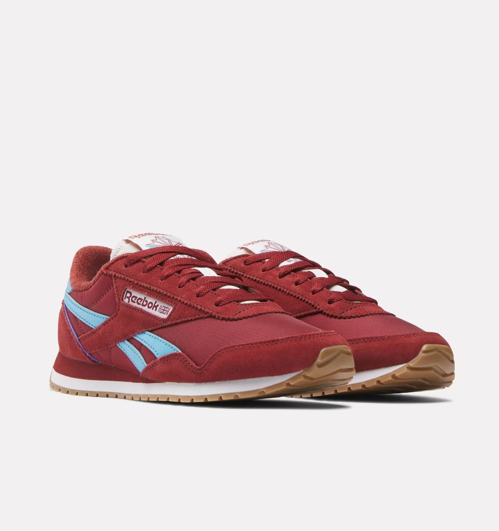 REEBOK WOMENS CLASSIC AZ SHOE - RETRO RED / RETRO RED / FUTURE CYAN