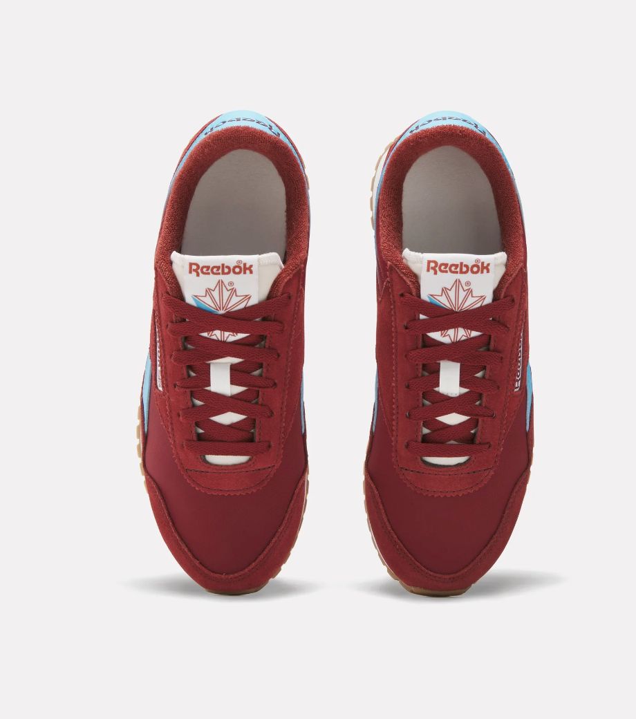 REEBOK WOMENS CLASSIC AZ SHOE - RETRO RED / RETRO RED / FUTURE CYAN
