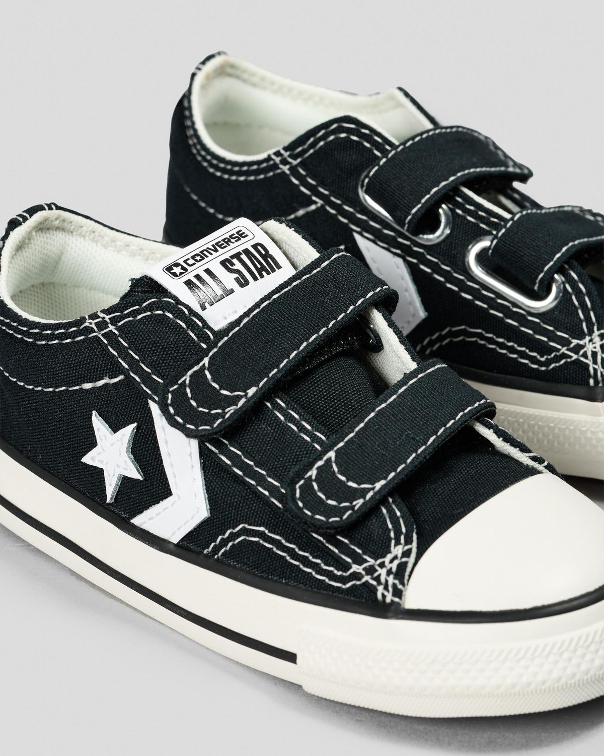 CONVERSE KID INFANT STAR PLAYER 76 2V LOW - BLACK/VINTAGE WHITE/EGRET