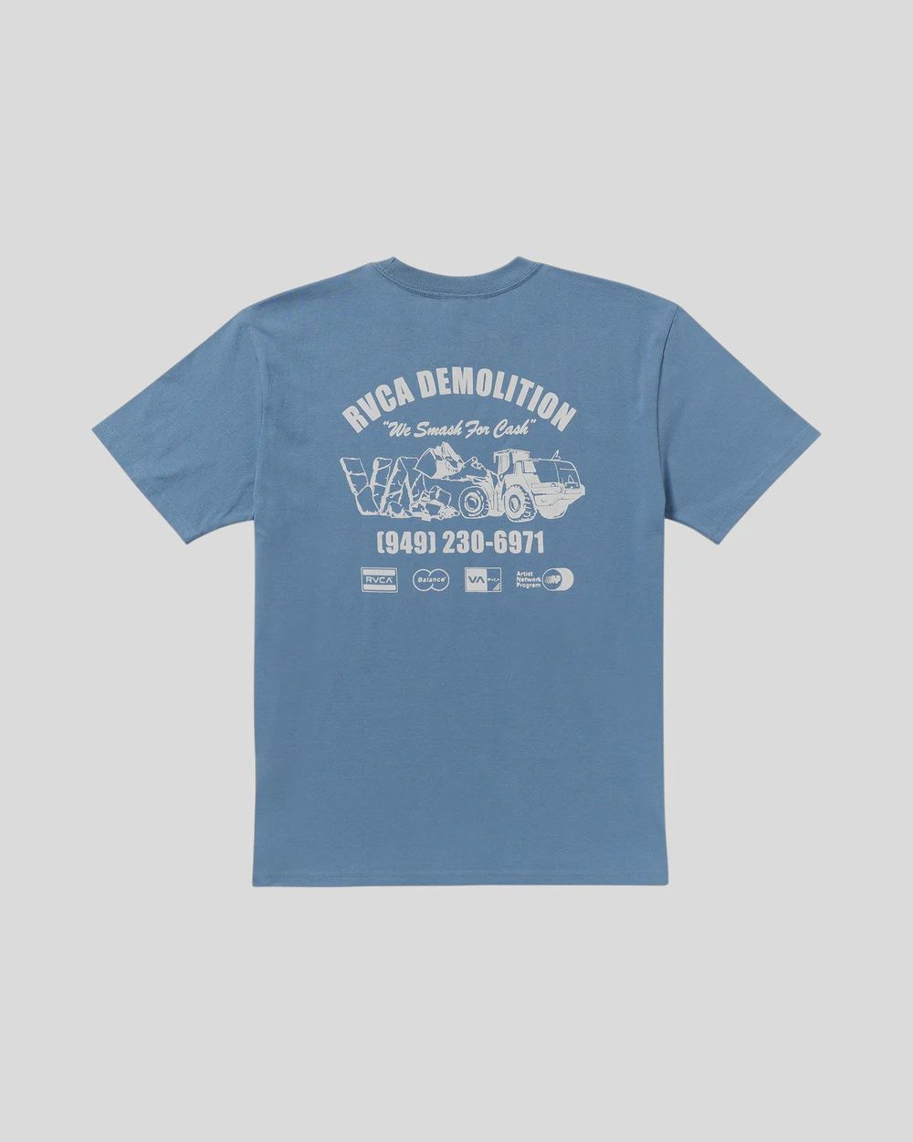 RVCA MENS RVCA DEMO SS TEE - FEDERAL BLUE