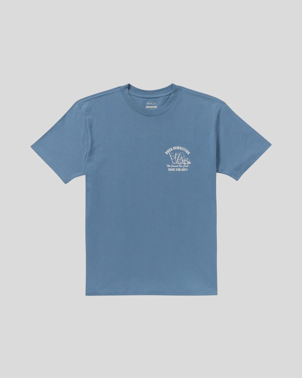 RVCA MENS RVCA DEMO SS TEE - FEDERAL BLUE