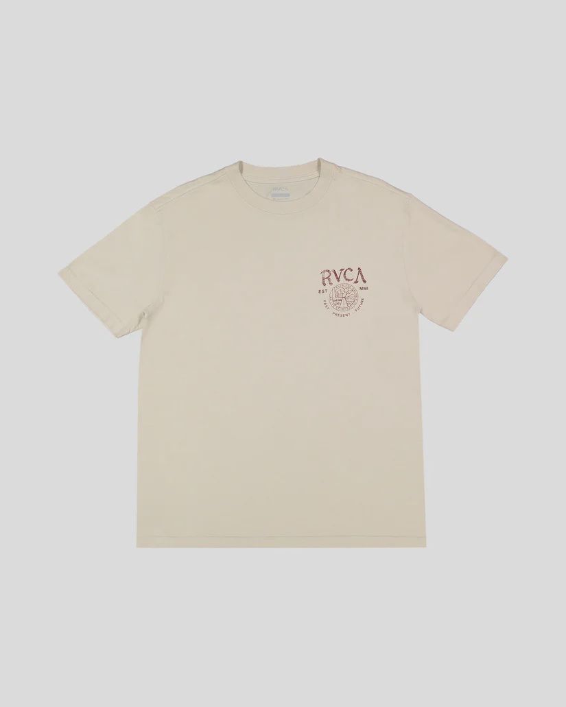 RVCA MENS UTILITY SERVICES SS TEE - CERAMIC