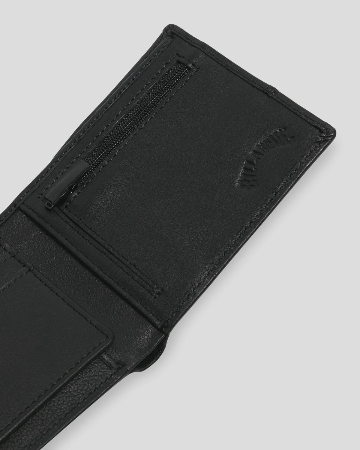 BILLABONG MENS DIMENSION 2IN1 LEATHER WALLET - BLACK