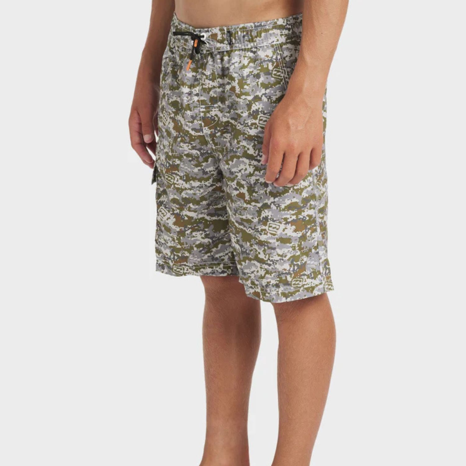 BILLABONG BOYS THROW ON BOARDSHORTS - CAMO