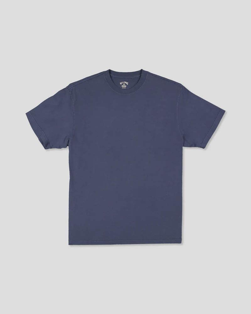 BILLABONG MENS PREMIUM WAVE WASH SS TEE - DUSTY NAVY