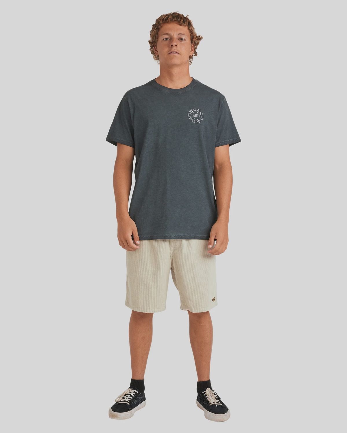 BILLABONG MENS BIG WAVE DAZ SS TEE - MIDNIGHT