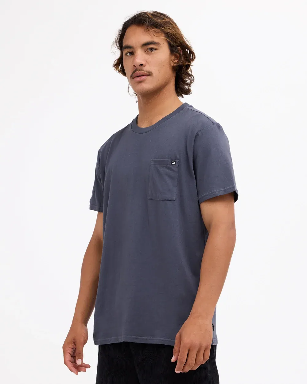 BILLABONG MENS PREMIUM POCKET SS TEE - MIDNIGHT