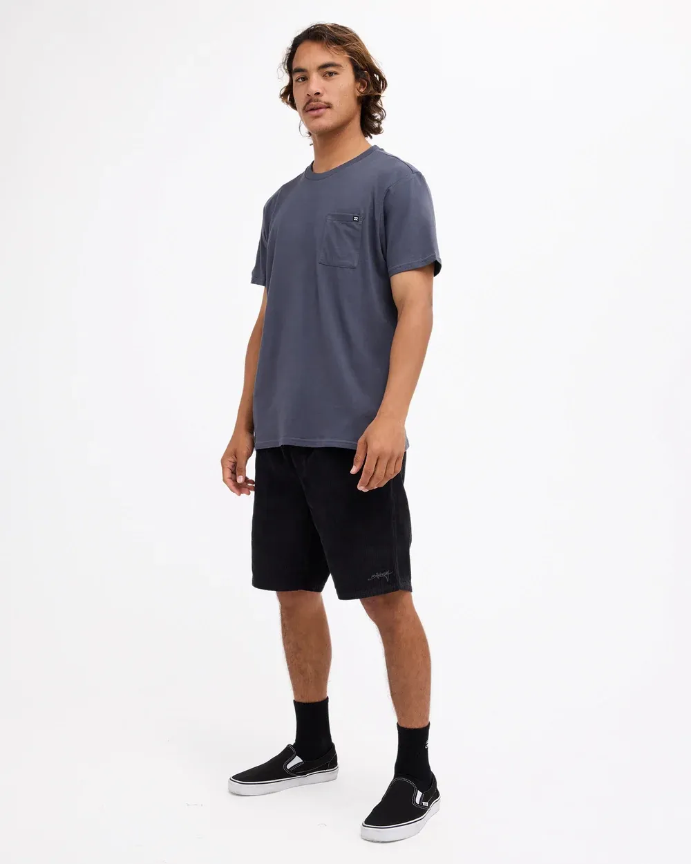 BILLABONG MENS PREMIUM POCKET SS TEE - MIDNIGHT
