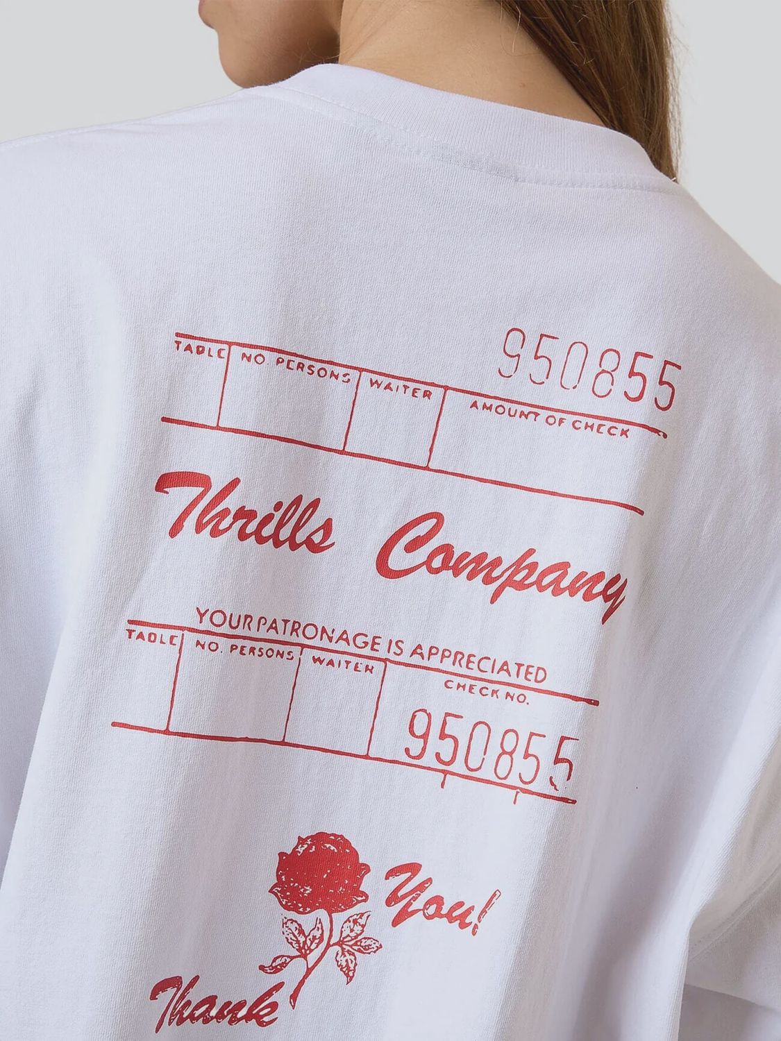 THRILLS WOMENS APPRECIATION OVERSIZED S/S TEE - WHITE