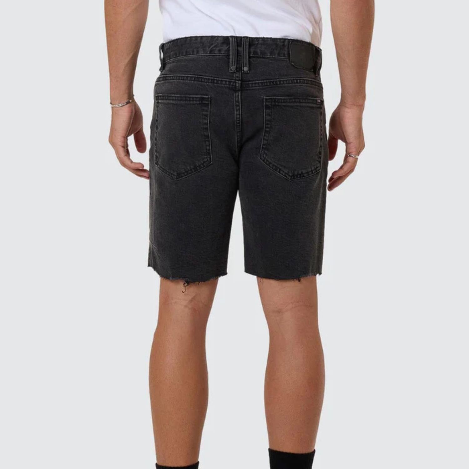 THRILLS MENS BONES DENIM SHORT - ASH BLACK
