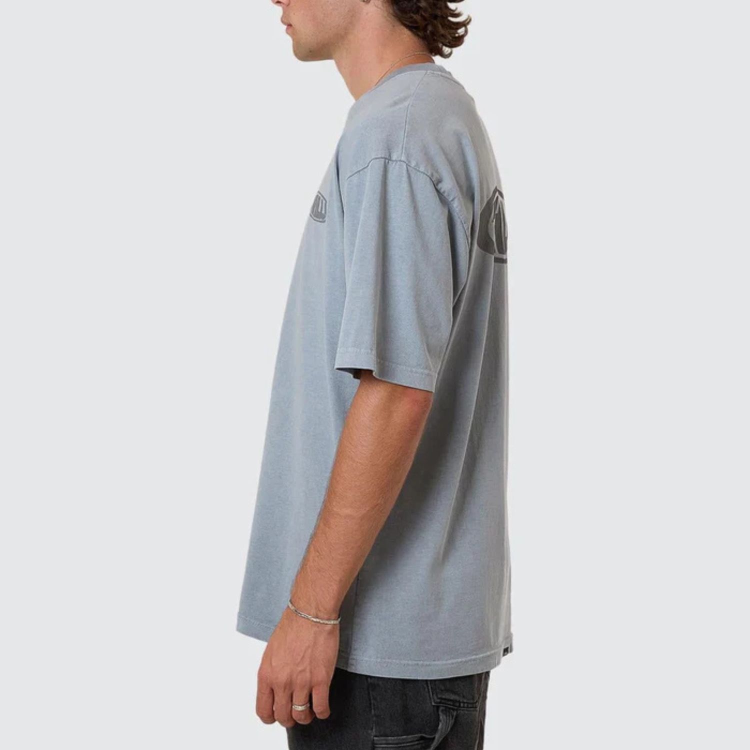 THRILLS MENS SHADOWLESS OVERSIZE FIT SS TEE - SMOG