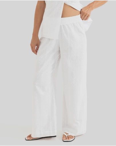 RHYTHM WOMENS NIKO PANT - WHITE
