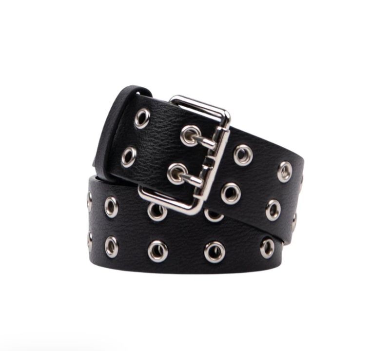 RUSTY WOMENS XOXO EYELET BELT - BLACK