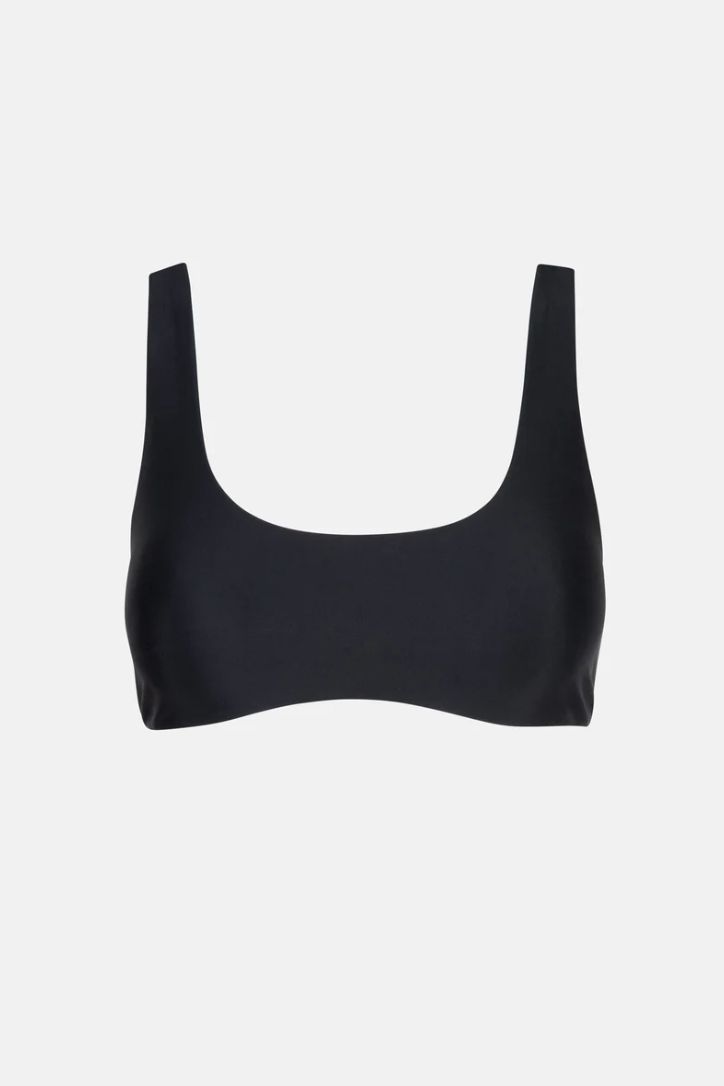 RHYTHM WOMENS CLASSIC CROP BIKINI TOP - BLACK