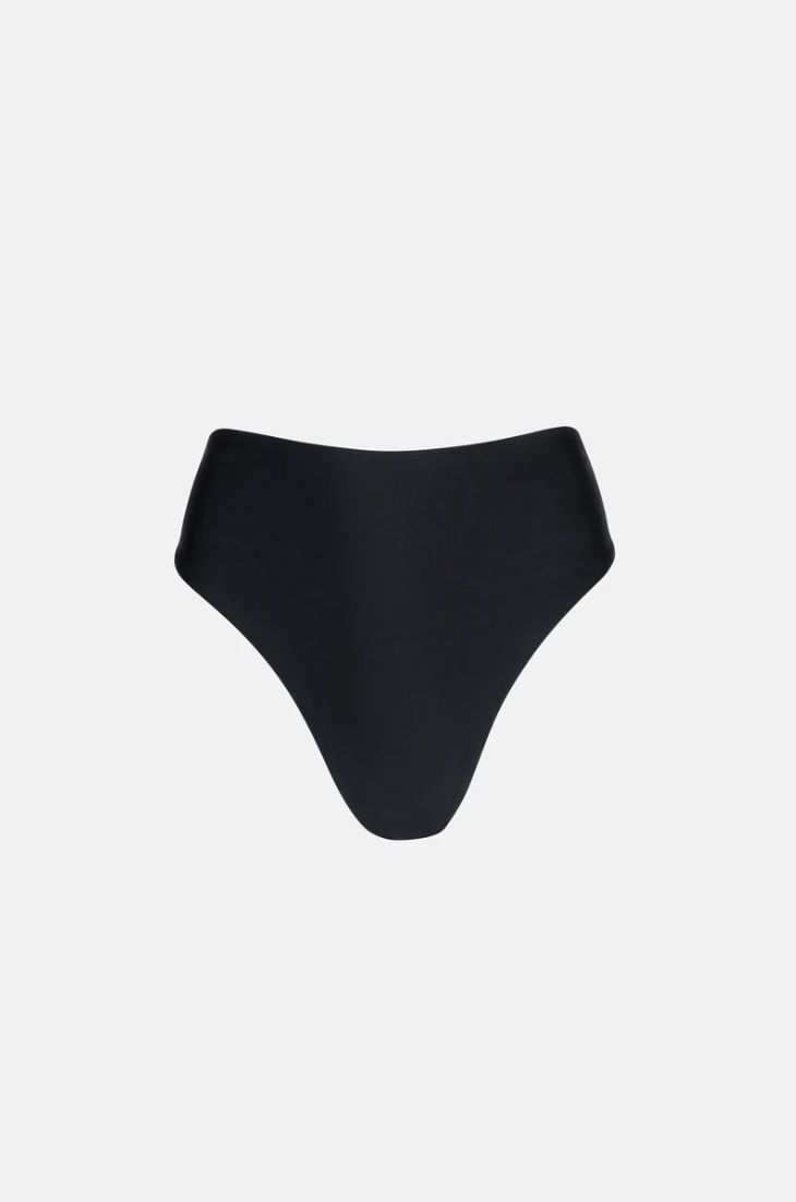 RHYTHM WOMENS CLASSIC HI WAIST BIKINI PANT - BLACK
