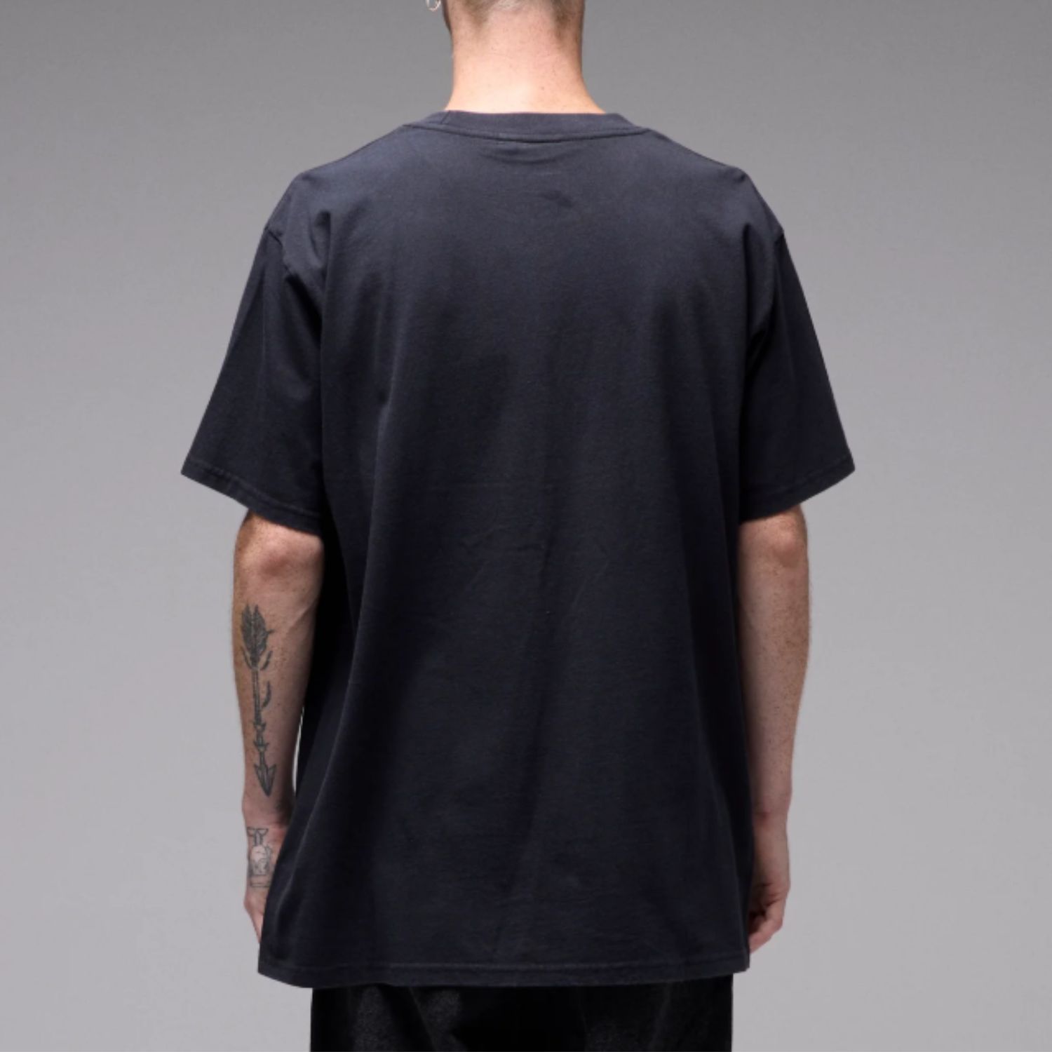 FORMER MENS QUAVER SS TEE - WASHED BLACK