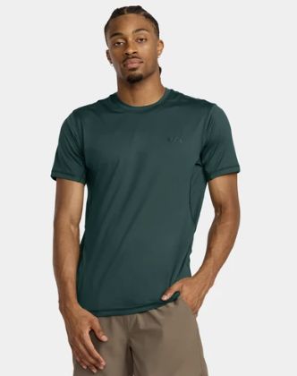RVCA MENS SPORT VENT SS TEE - HUNTER GREEN