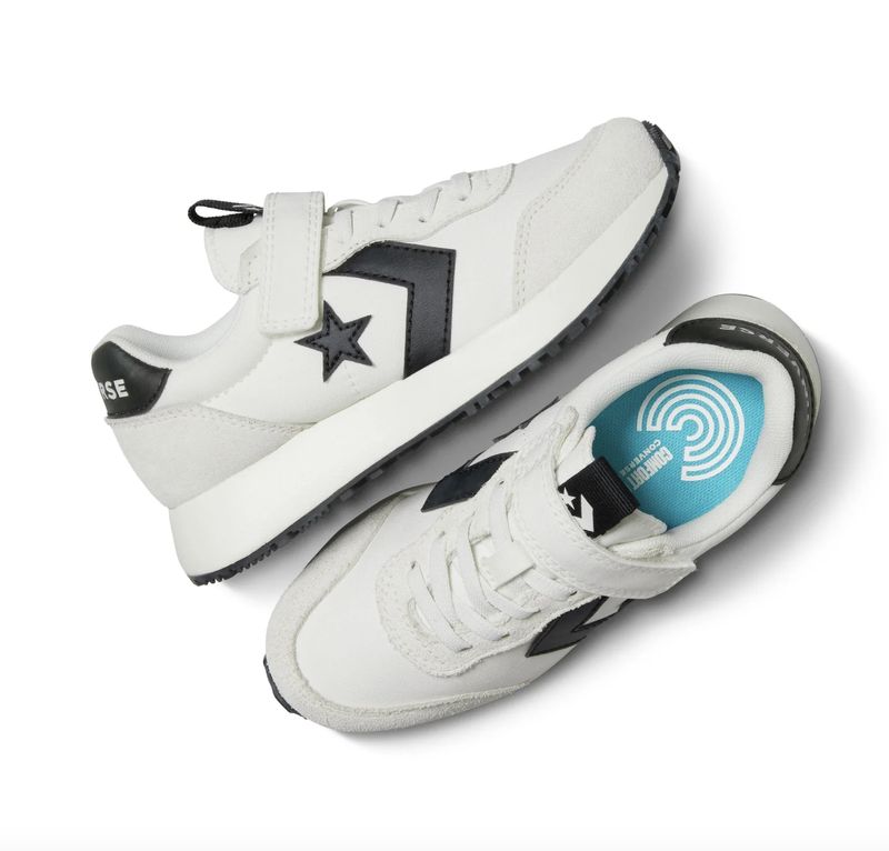 CONVERSE KIDS YOUTH OMEGA TRAINER LOW - VINTAGE WHITE / BLACK / VINTAGE WHITE