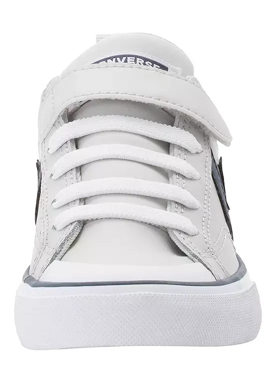 CONVERSE KIDS YOUTH PRO BLAZE STRAP LTH - BARLEY GREY / NAVY / WHITE