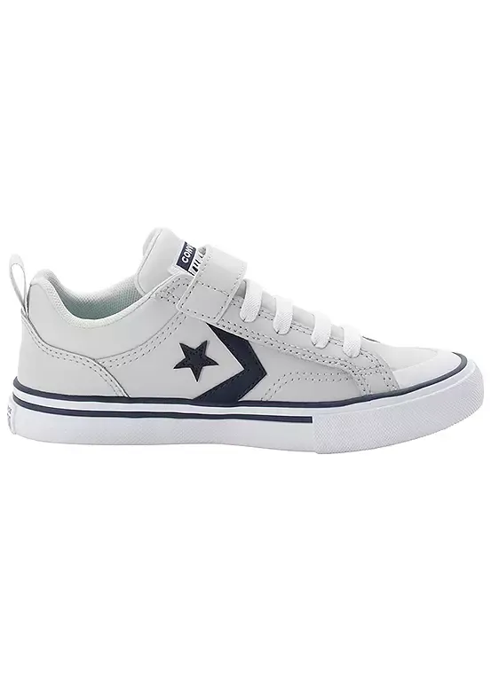 CONVERSE KIDS YOUTH PRO BLAZE STRAP LTH - BARLEY GREY / NAVY / WHITE