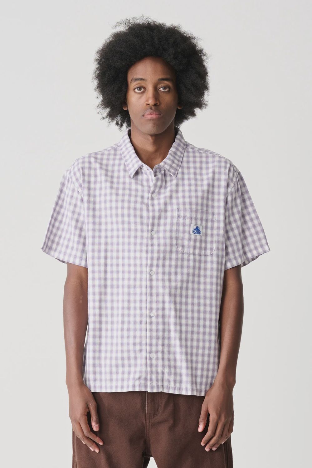 XLARGE MENS BILL SS SHIRT - LAVENDER
