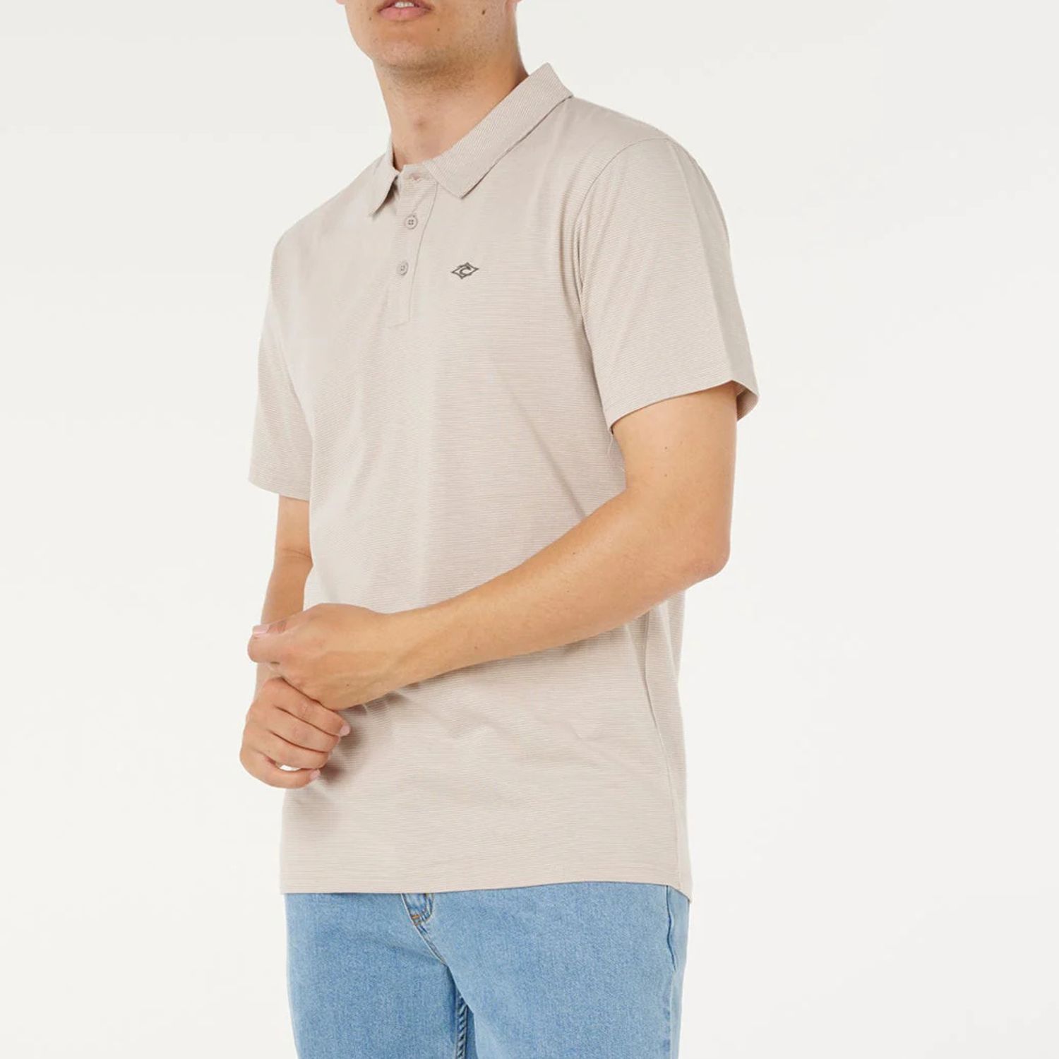 RIP CURL MENS EASY AS POLO - STONE