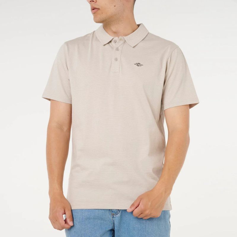 RIP CURL MENS EASY AS POLO - STONE