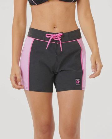 RIP CURL WOMENS SG SPLICED 5 BOARDSHORT - BLACK