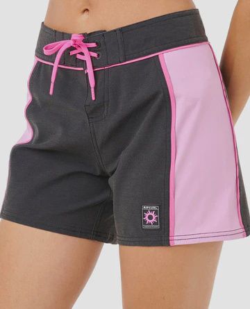 RIP CURL WOMENS SG SPLICED 5 BOARDSHORT - BLACK