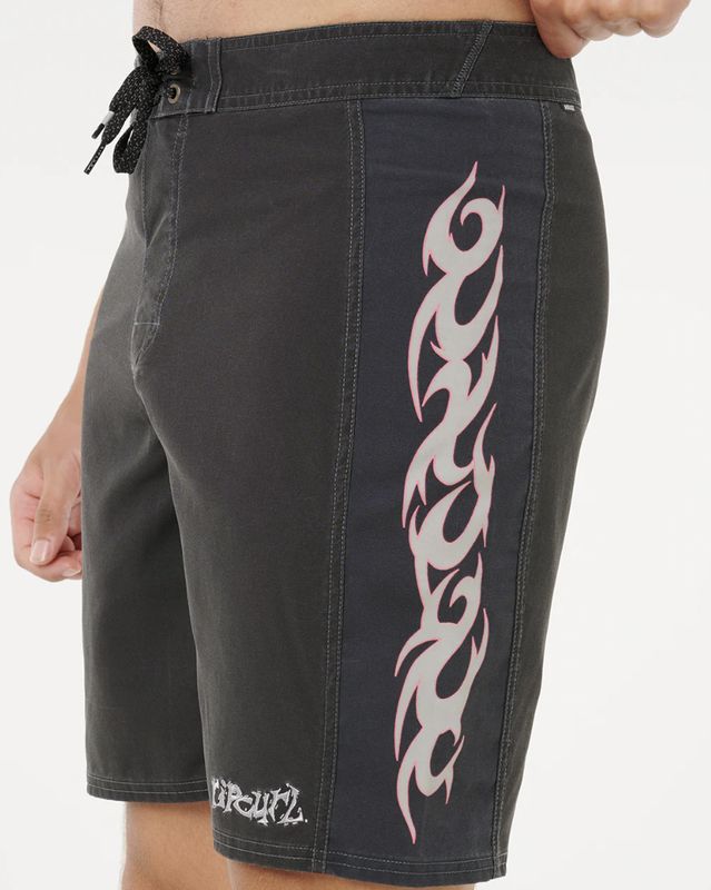 RIP CURL MENS MIRAGE SIDEWAYS BOARDSHORT - BLACK