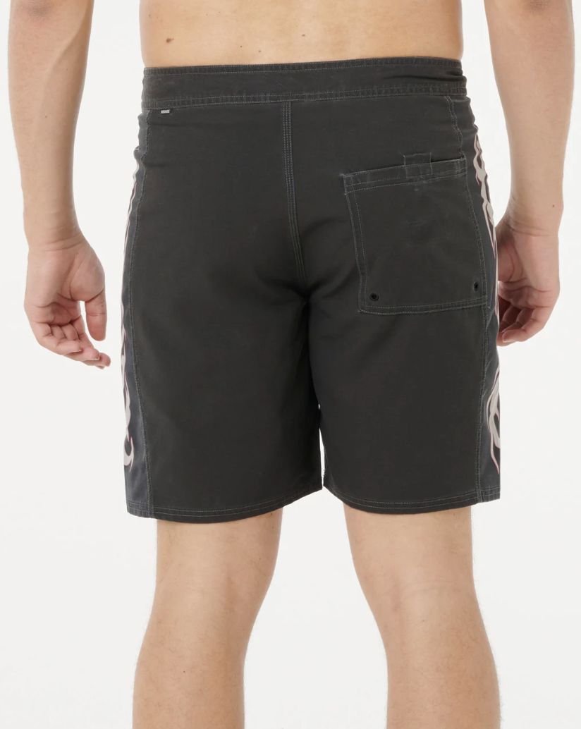 RIP CURL MENS MIRAGE SIDEWAYS BOARDSHORT - BLACK