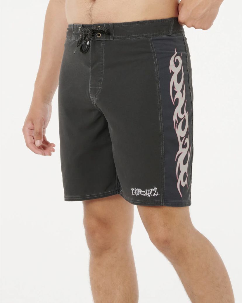 RIP CURL MENS MIRAGE SIDEWAYS BOARDSHORT - BLACK