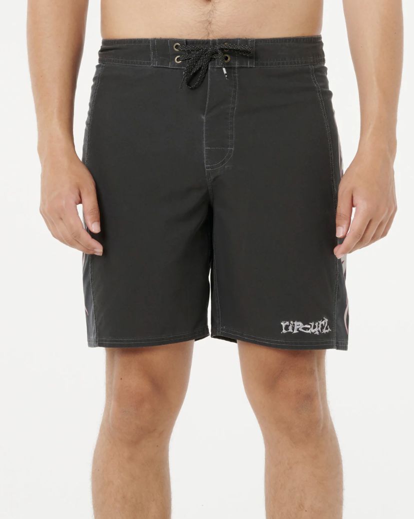 RIP CURL MENS MIRAGE SIDEWAYS BOARDSHORT - BLACK