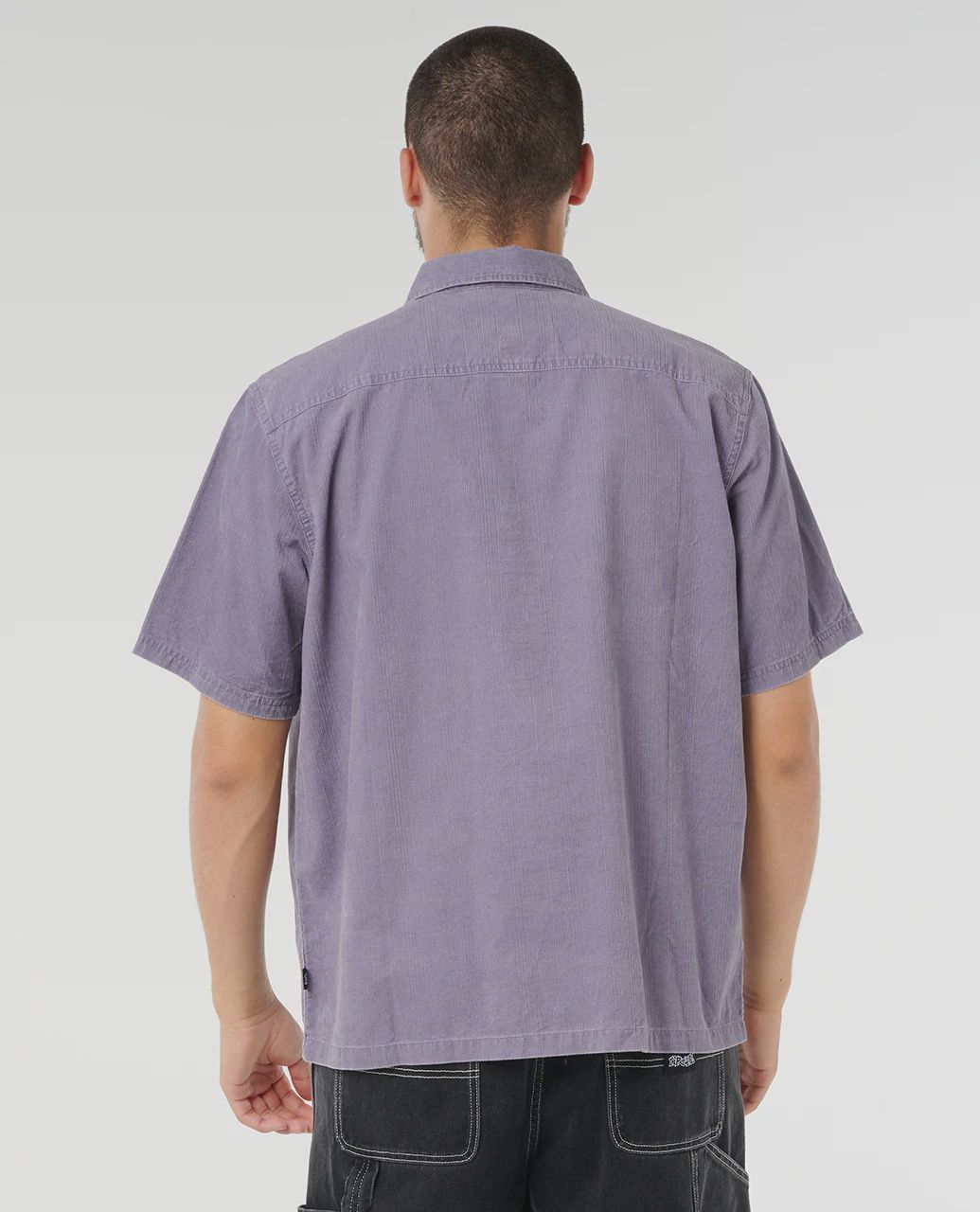RIP CURL MENS RAW ENERGY CORD SS SHIRT - SMOKEY GRAPE
