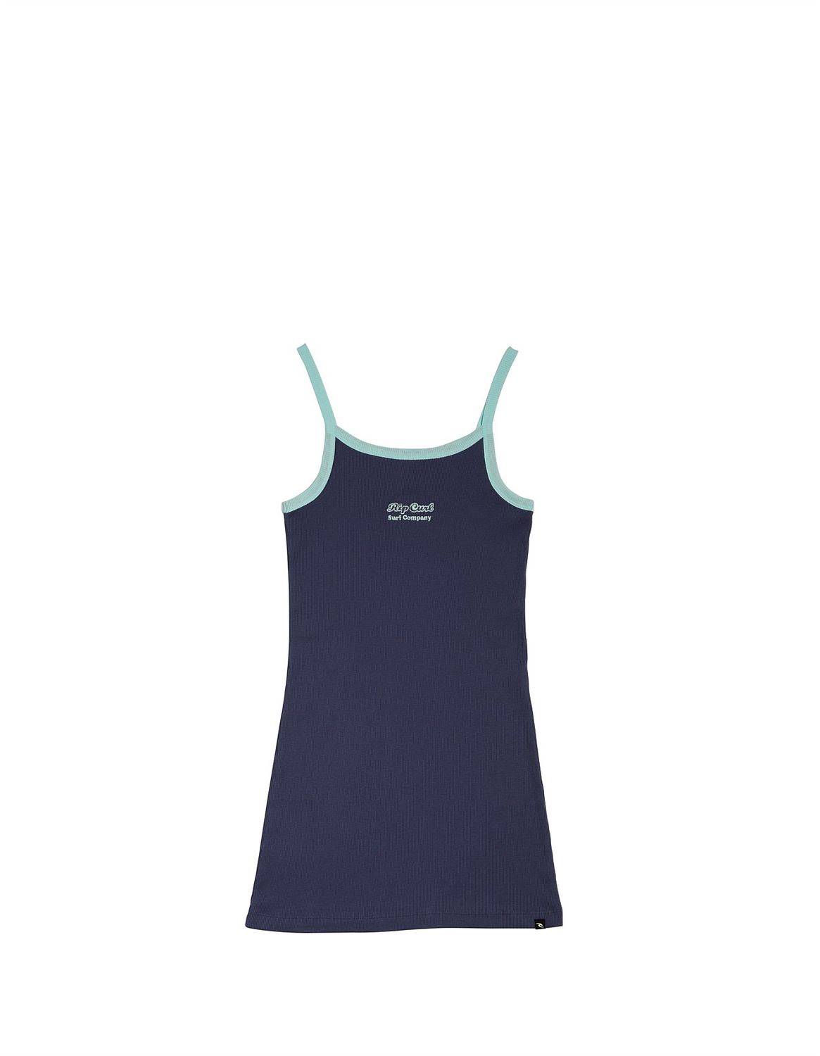 RIP CURL GIRLS PARADISE CLUB RIB DRESS - WASHED NAVY
