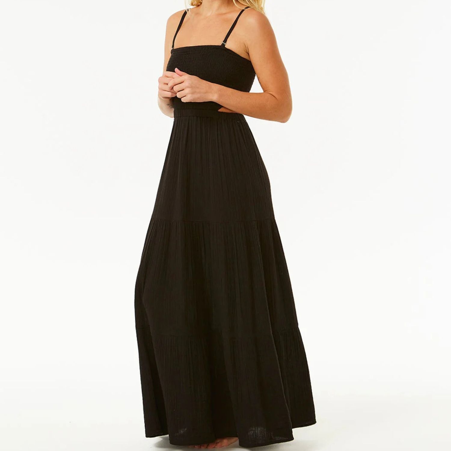 RIP CURL WOMENS PREMIUM SURF MAXI DRESS - BLACK
