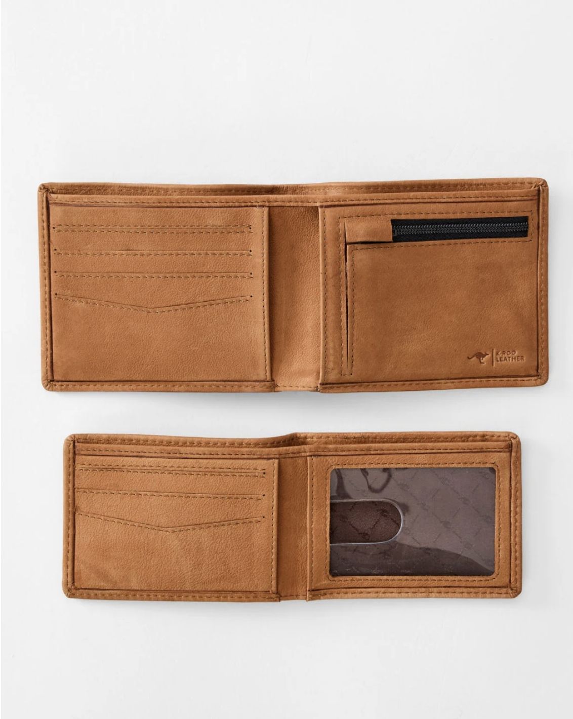 RIP CURL MENS K-ROO RFID 2 IN 1 WALLET - TAN