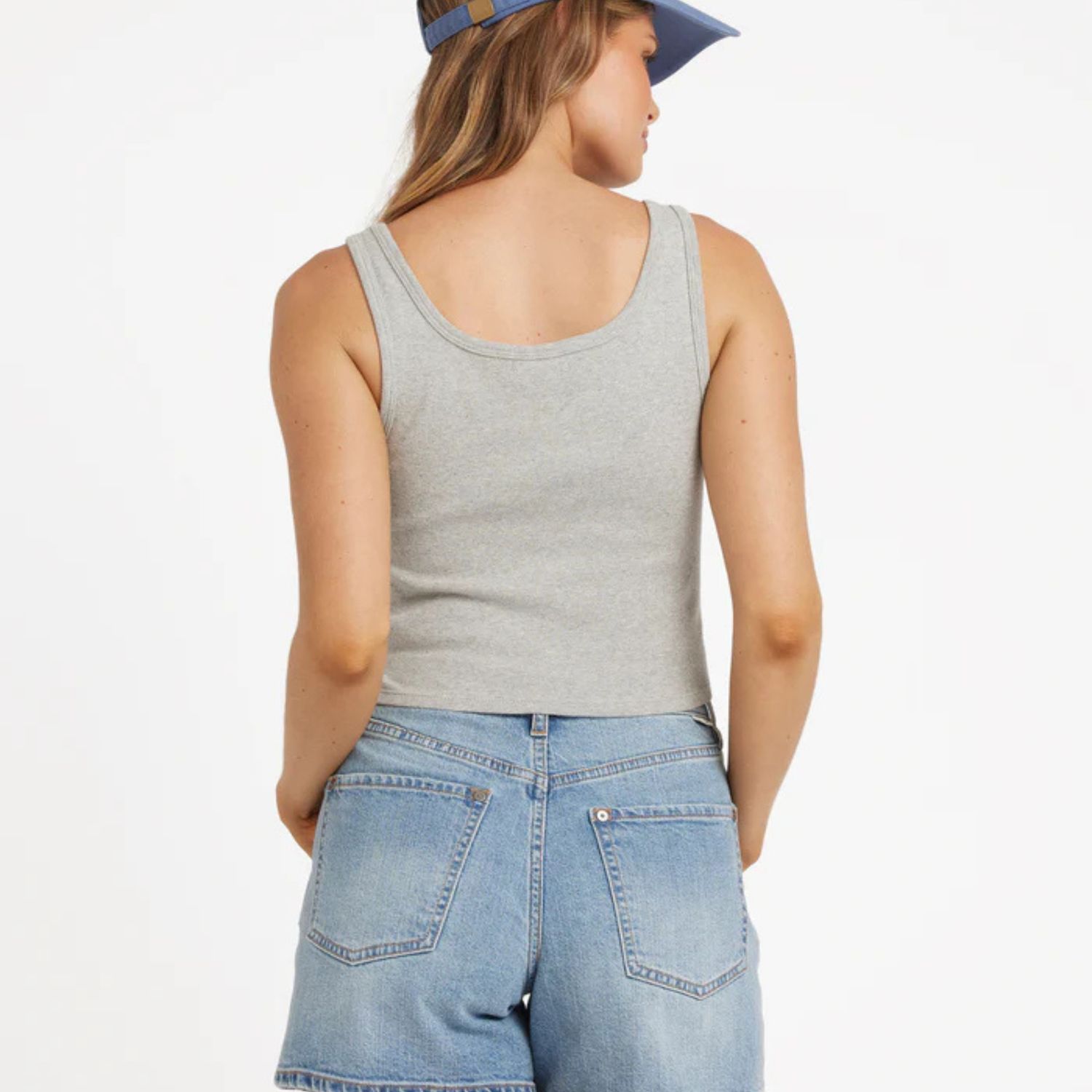 BILLABONG WOMENS GODDESS KNIT TANK - HEAHER GREY