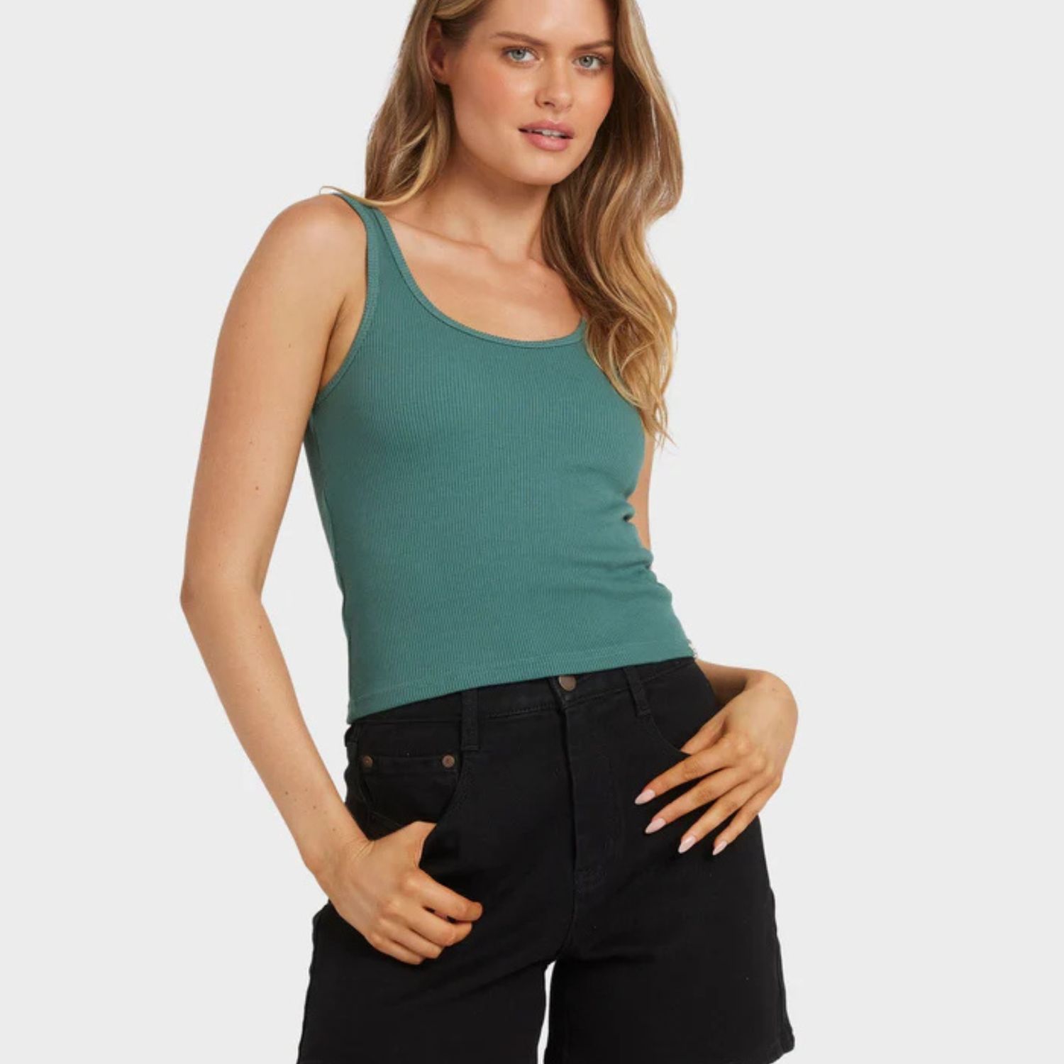 BILLABONG WOMENS EVERYDAY TOP - ALPINE