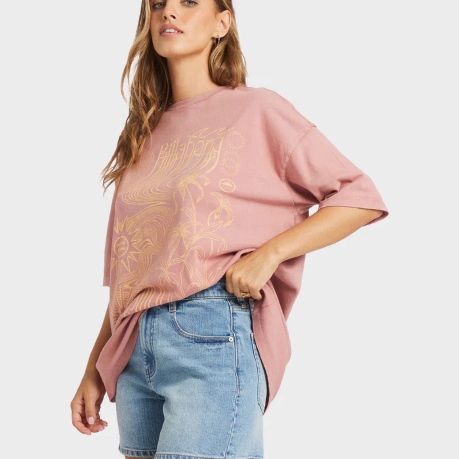 BILLABONG WOMENS SURF COALITION SS TEE - DARK CORAL