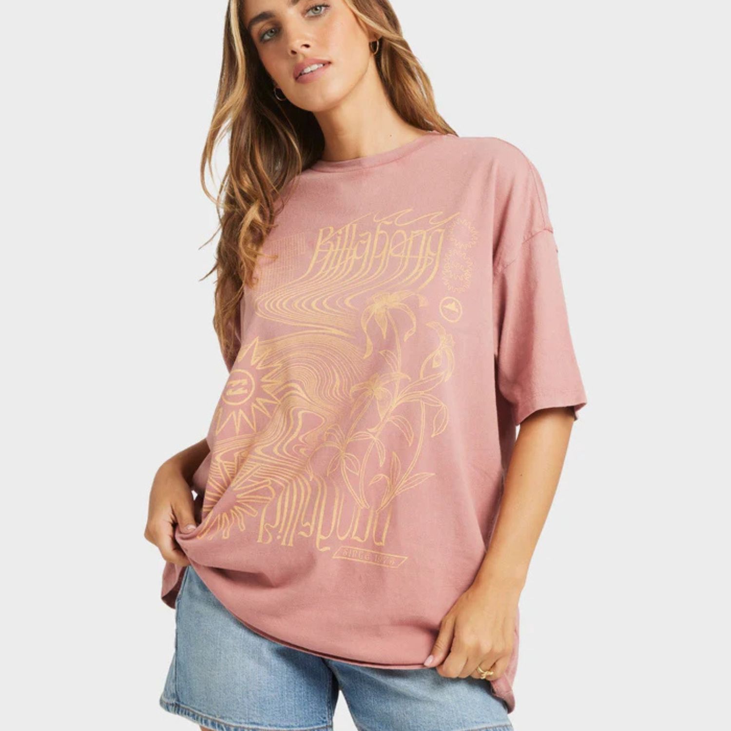 BILLABONG WOMENS SURF COALITION SS TEE - DARK CORAL