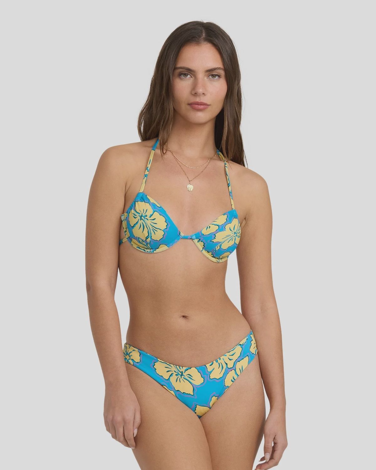 BILLABONG WOMENS TROPIC SHIFT STRAPPY UNDERWIRE BIKINI TOP - ATLANTIS