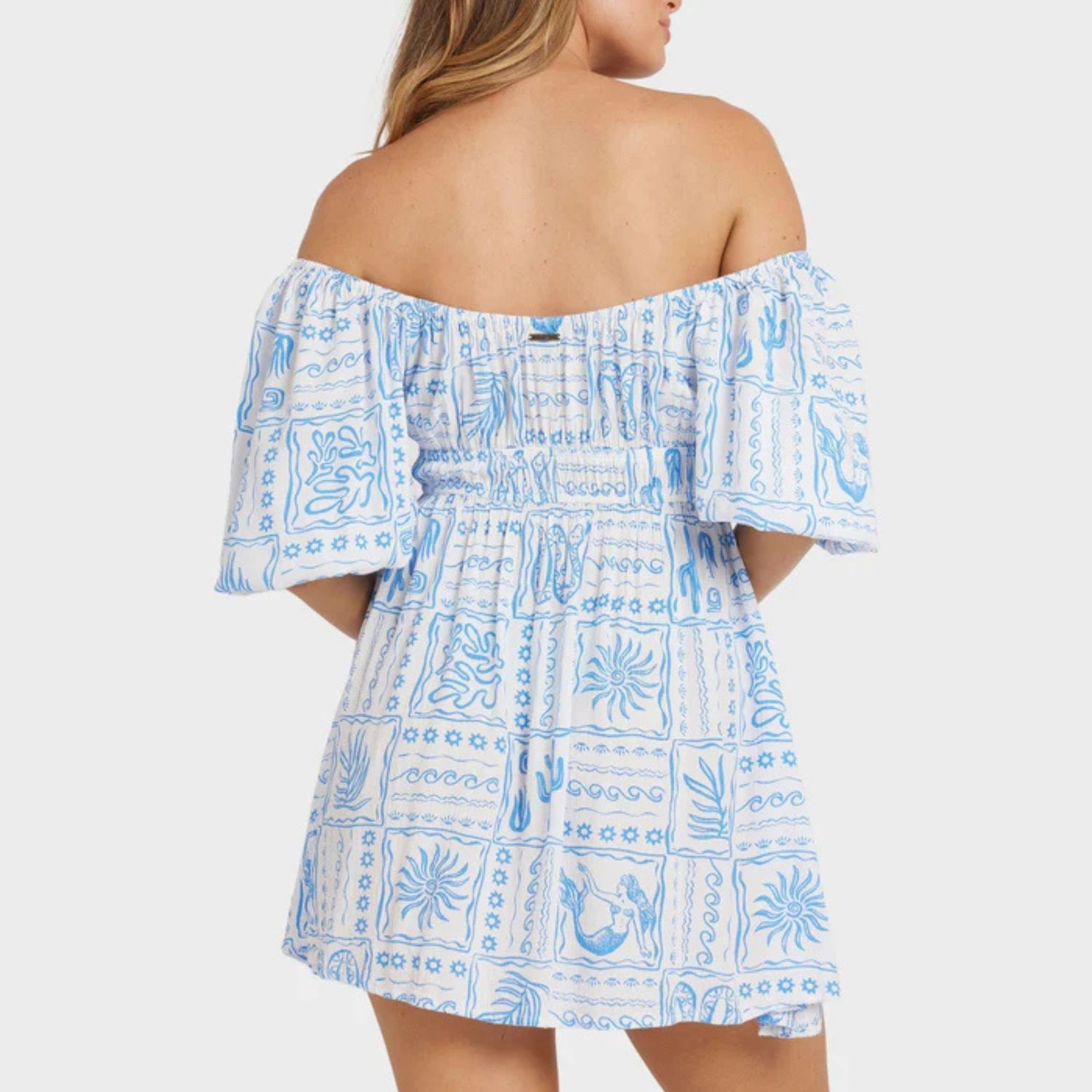 BILLABONG WOMENS LA PLAGE DRESS - SALT CRYSTAL