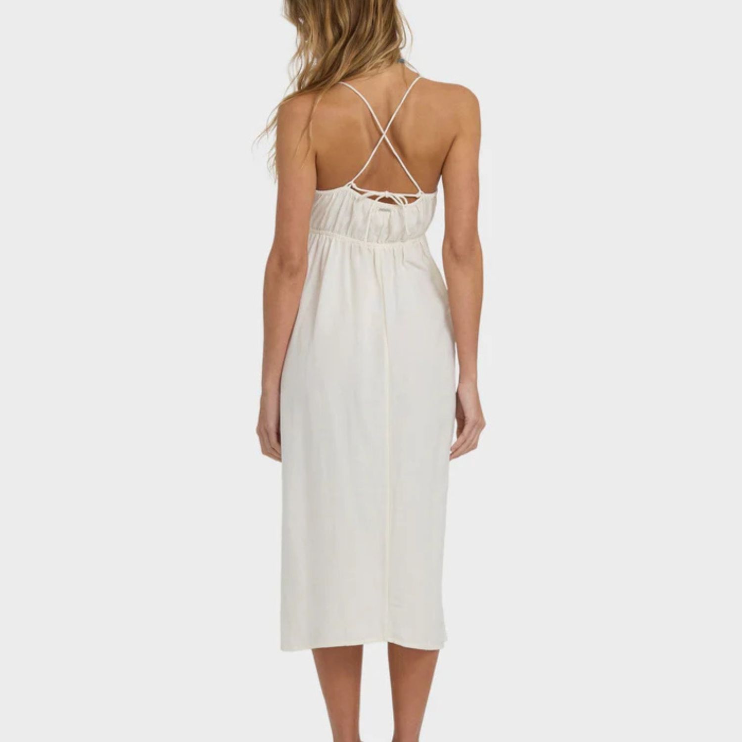 BILLABONG WOMENS WAVE HAZE MIDI DRESS - SALT CRYSTAL