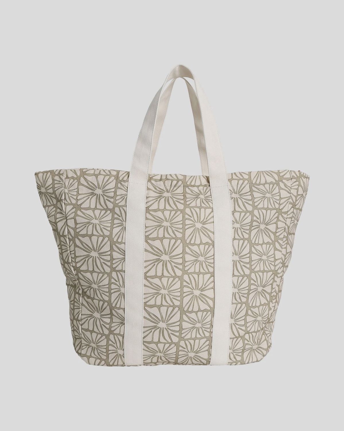 BILLABONG WOMENS POPPINS PLAYA TOTE - GREEN ASH
