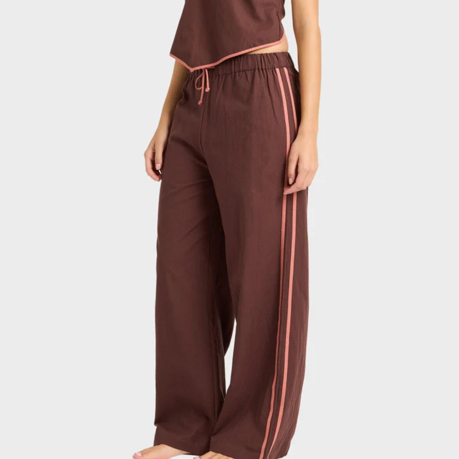 BILLABONG WOMENS COASTAL CRUSH ELASTIC PANT - TEAK