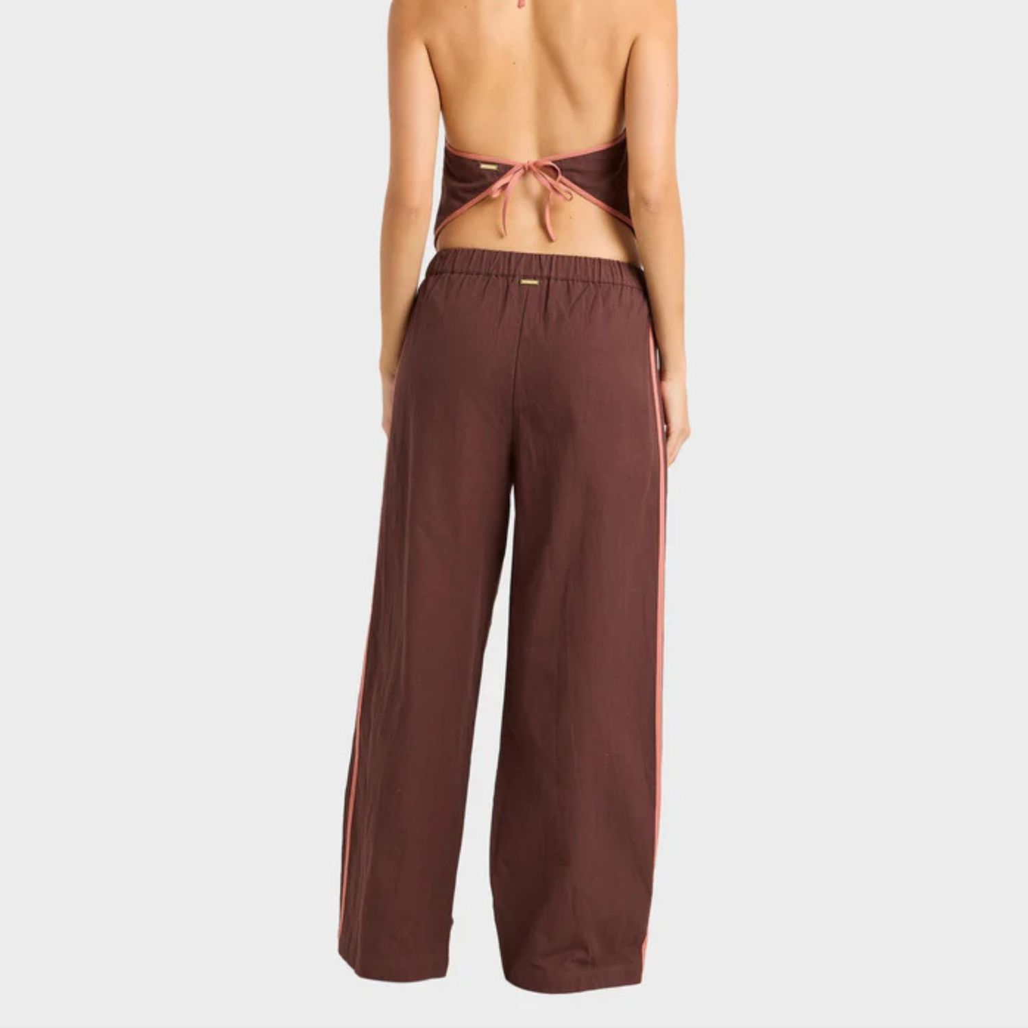 BILLABONG WOMENS COASTAL CRUSH ELASTIC PANT - TEAK