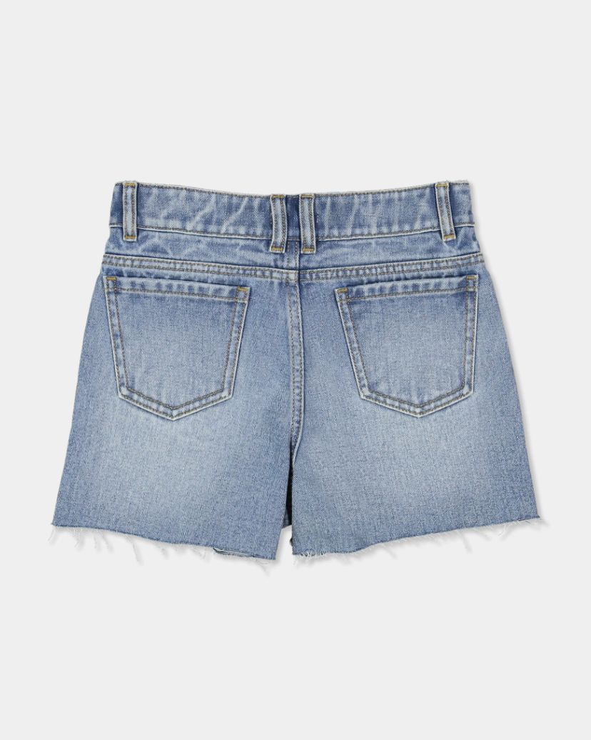 BILLABONG TEEN GIRLS MILEY WALKSHORT - FADED INDIGO FRAY