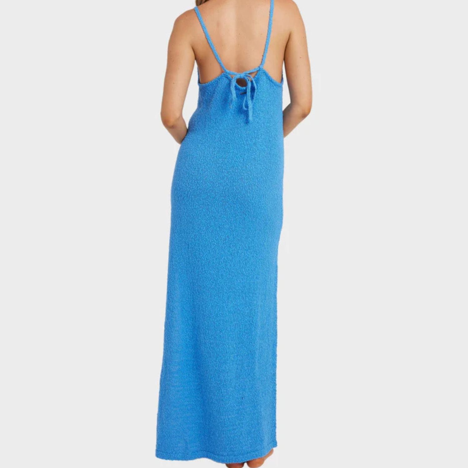 BILLABONG WOMENS ALL DAY ME KNIT MAXI DRESS - TIDAL BLUE